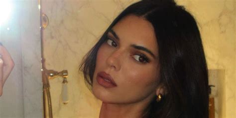 toppless selfies|Kendall Jenner Poses Totally Topless in New Glamorous Selfies.